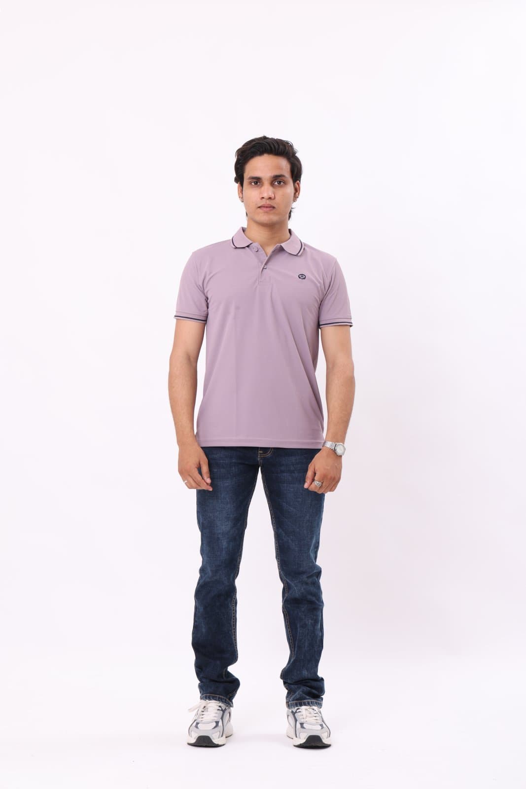 Vintage Blue Straight Fit — front